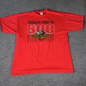 Indianapolis Speedway Indy 500 Shirt XL Vintage 80s Single Stitch Embroidered